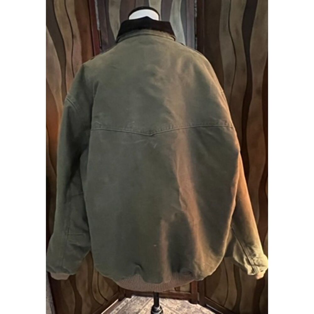 Vintage Carhartt Santa Fe jacket in faded olive green. Size XXL. - Picture 3 of 14